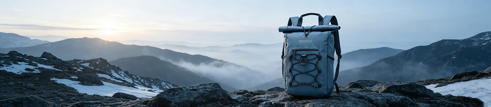 Saco impermeável Rolltop com costura de fita OEM / ODM Wellgreen